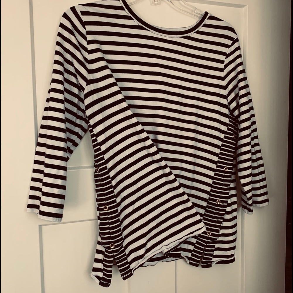 Charter Club stripe top with darker stripe sides